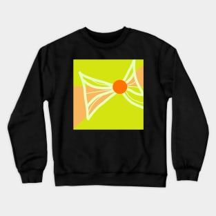 Green and Peach The Bow Minimalism 050717 D Crewneck Sweatshirt